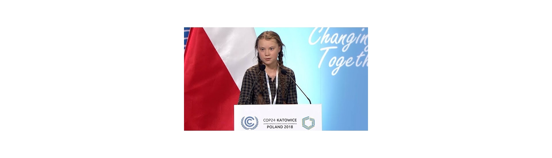 גרטה טונברג נאום ועידת האקלים בקטוביץ 2018