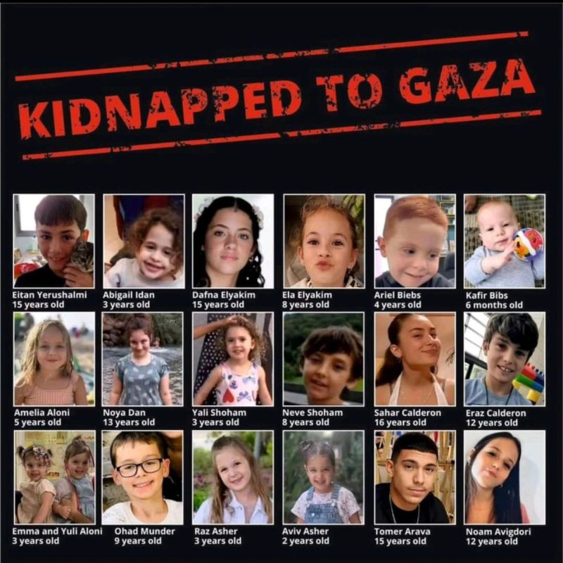 Kids kidnapped to Gaza October 7th 2023