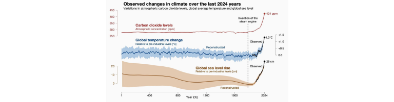 שינויים נצפים באקלים במהלך 2024 השנים האחרונות