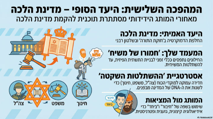 המהפכה השלישית פרק 1 | היעד הסופי - מדינת הלכה, חמורו של משיח, ההשתלטות השקטה, המותג מול המציאות