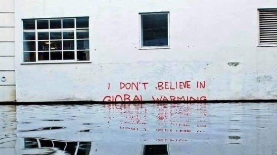 קריקטורה: "אני לא מאמין בהתחממות הגלובלית"