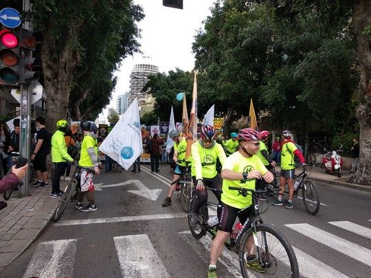 מצעד האקלים 2019 ישראל בשביל אופניים